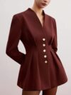 City Chic Womens Polyester Blazer in versatile springfall color Sophisticated yet casual perfect for work or weekend