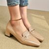 Newness City Chic Pointed Toe Loafers Classic black loafers with a pointed toe designed for both comfort and style Perfect for the office or a weekend brunch