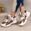 Newness Aura SX Thick Soled Casual Sneakers Chic comfortable sneakers in a retro modern design Perfect for fashion forward women