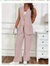 The Newness Milan Solid Color Suit in a versatile shade showcasing its impeccable tailoring and luxurious polyester fabric A perfect two piece set for any occasion