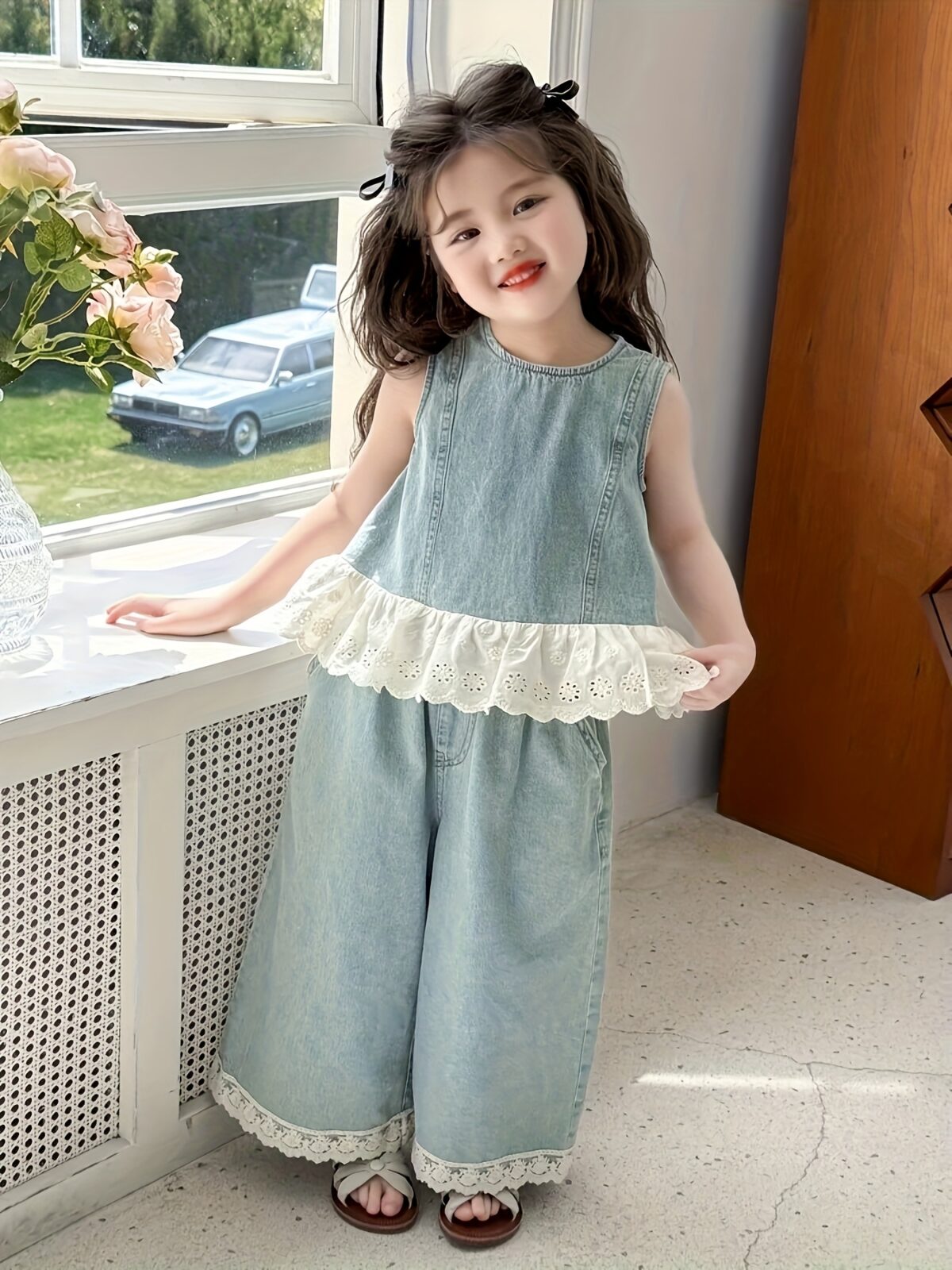 Newness Côte dAzur Girls Summer Outfit A stylish and comfortable summer dress for girls in a vibrant print