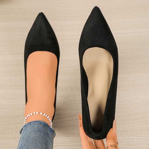 Newness Noir Nights Black Stiletto Heels Elevate your style with these sophisticated and comfortable black stiletto heels perfect for any occasion