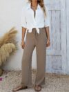 Effortless style meets summer comfort The Newness Casual Summer Pants Set in breathable soft fabric perfect for everyday wear