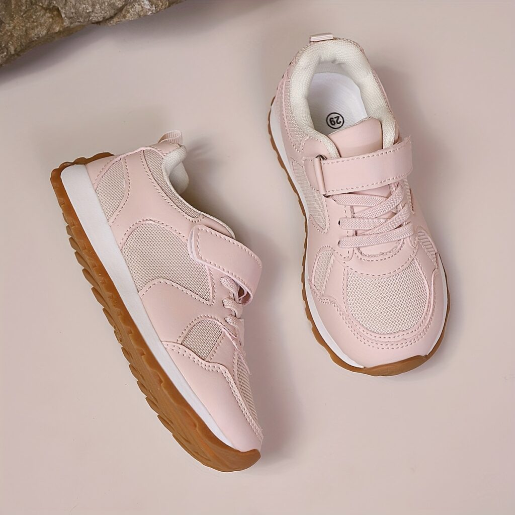 Pastel Perfect Girls' Breathable Sneakers in soft pastel colors, perfect for running, hiking, school, or casual wear. Comfortable and stylish shoes for girls.