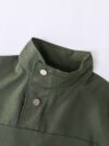 Stylish Spring Soldier Boys Military Set in olive green featuring a comfortable half zip top and elastic waistband pants Perfect for spring and autumn