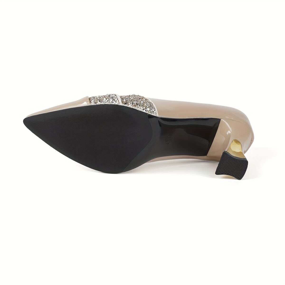 Newness Sculptural Beige Chunky Heels Elevate your style with these effortlessly chic all day comfortable heels