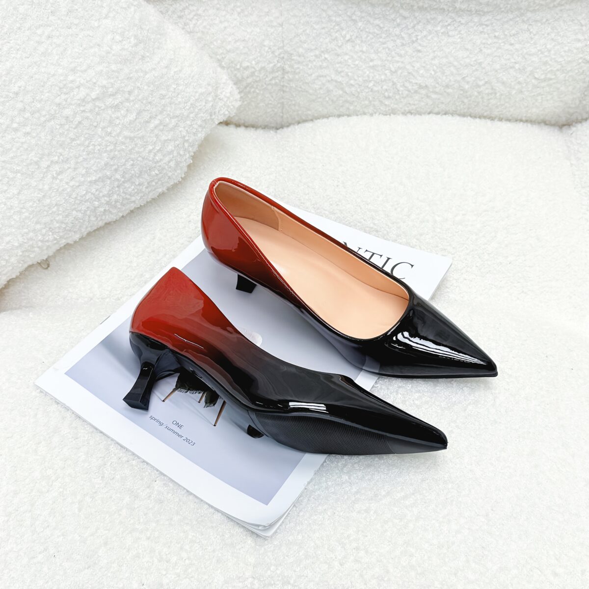 Newness Gradient Mary Jane Heels Chic pointed toe pumps in a gradient color design perfect for elevating any outfit