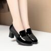 Newness City Chic Chunky Heel Flats Comfortable and stylish flats with a chunky heel perfect for any occasion