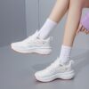 Newness Cloudwalk Womens Casual Sneakers in white showcasing breathable fabric and comfortable EVA sole Modern design for everyday style