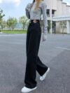 Newness City Chic Non Stretch Trousers in versatile navy showcasing a sharp crease and tailored fit ideal for work or weekend wear