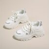 Newness Seoul Street Style Korean Platform Sneakers Elevate your street style with these chic modern and effortlessly cool platform sneakers