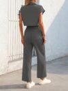 Effortless Chic Womens Loose Suit in luxurious polyester flattering silhouette relaxed fit modern style perfect for any occasion