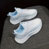 Newness Cloud Comfort Womens White Sneakers Breathable fabric EVA insole and durable rubber sole for all day comfort