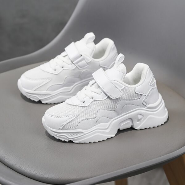 Stylish and comfortable Active Ace Kids color block running shoes perfect for sports play or everyday wear The breathable design and anti slip sole ensure all day comfort and safety