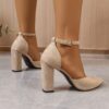 Newness Cairo Nights Beige Block Heels Chic beige block heels perfect for any occasion Comfortable and stylish