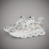 Newness Heart  Skull Graphic Sneakers Trendy low top sneakers in white featuring a bold graphic design of hearts and skulls Perfect for adding an edgy touch to any outfit