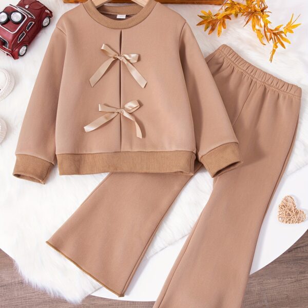 Girls Chic Velvet Two Piece Set in Burgundy Perfect for Fall and Winter