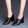 Newness City Chic Black Block Heel Pumps Elevate your style with these comfortable and versatile black pumps perfect for any occasion