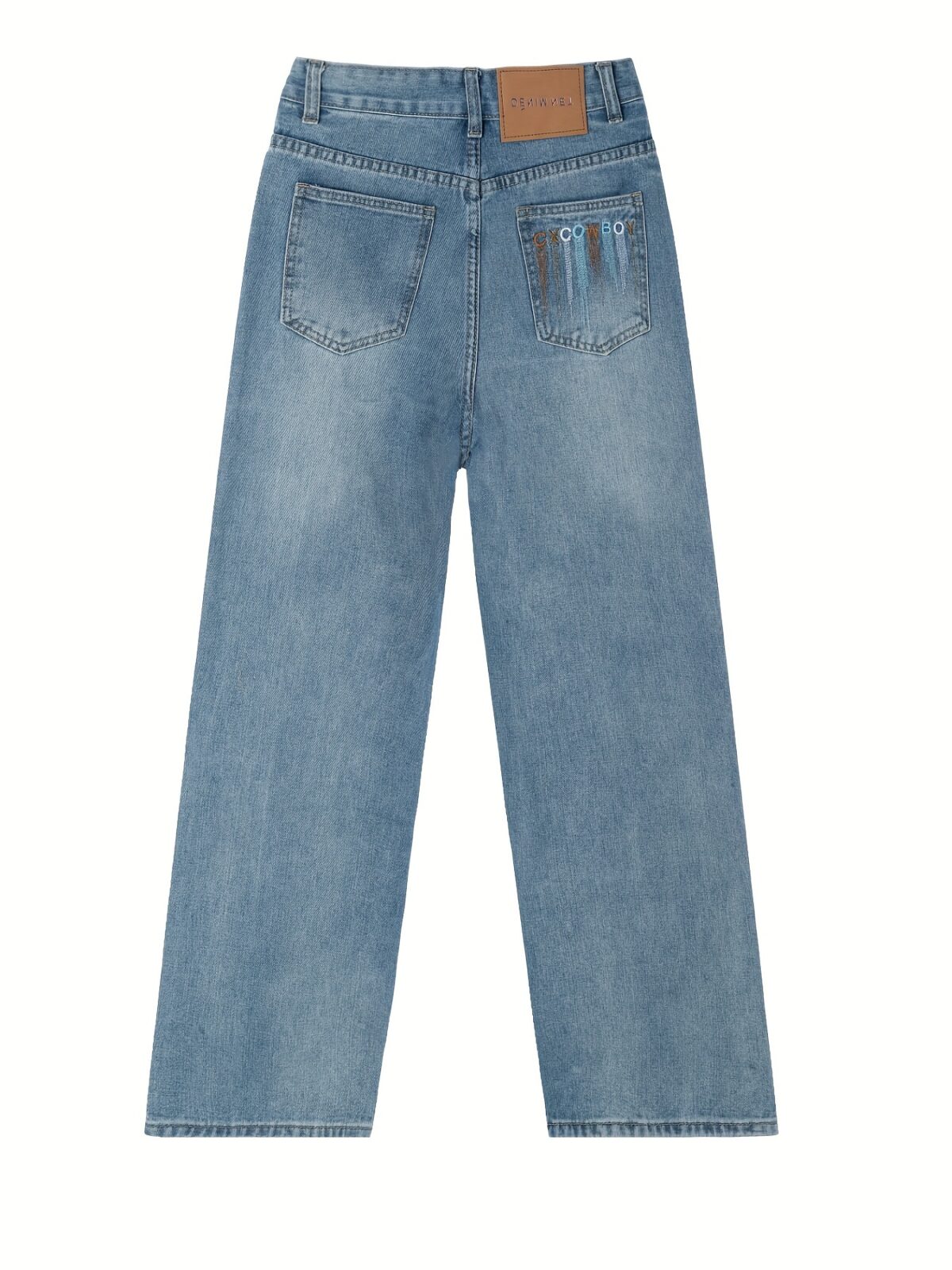 Newness Dubai High Waist Straight Jeans Flattering and versatile these jeans offer a comfortable fit for any occasion