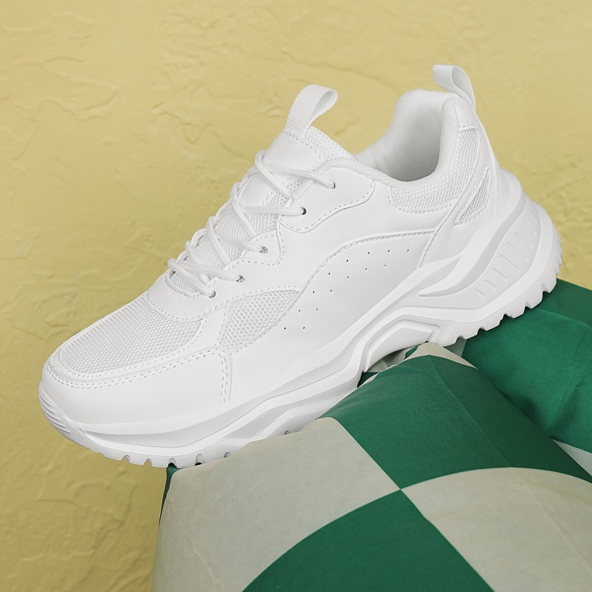 Stylish and breathable womens mesh sneakers by Newness perfect for all season wear Lightweight and comfortable design in a versatile color