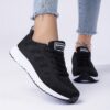 Womens pink accent lightweight breathable mesh running shoes with non slip MD sole