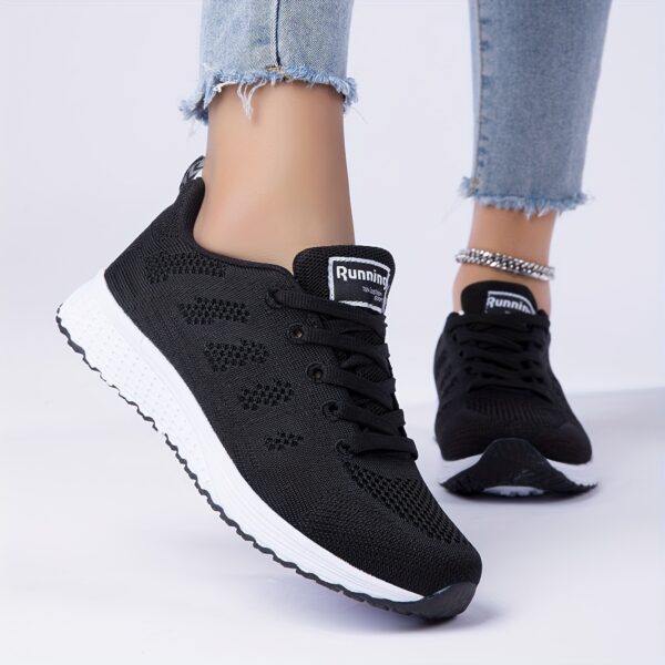 Newness Womens Lightweight Breathable Mesh Running Shoes Newness Bangladesh Womens pink accent lightweight breathable mesh running shoes with non slip MD sole