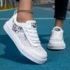 Newness Cloudwalk White Casual Sneakers Breathable lightweight white sneakers perfect for everyday wear Step into comfort and style