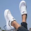 Newness Cloudwalk White Casual Sneakers Breathable lightweight white sneakers perfect for everyday wear Step into comfort and style