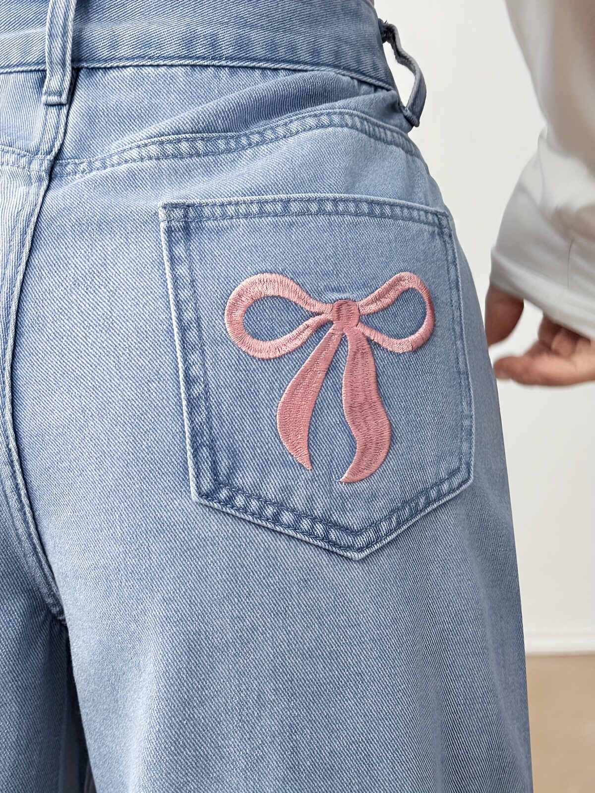 Casablanca Embroidered Wide Leg Pants in luxurious rayon blend effortlessly chic for weekend casual