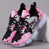 Newness Dark Bloom Skull Print Sneakers Edgy chic sneakers with a skull print perfect for elevating any look
