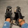 Newness Nova Sparkle Rhinestone Platform Sneakers Elevate your style with these chic durable platform sneakers featuring dazzling rhinestones Perfect for any occasion