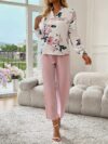 The Parisian Blossom Floral Print Set a chic two piece outfit in a beautiful floral print perfect for spring and fall