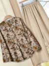 Effortlessly chic Casablanca floral print blouse and wide leg pants set from Newness Perfect for spring