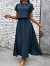 Effortlessly chic Newness Azure Dream Navy Blue Maxi Dress perfect for springsummer