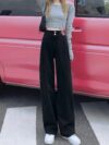 Newness City Chic Non Stretch Trousers in versatile navy showcasing a sharp crease and tailored fit ideal for work or weekend wear