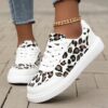 Newness Safari Chic Leopard Print Sneakers Stylish and comfortable leopard print sneakers perfect for any occasion