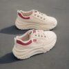 Newness Effortless Chic White Sport Sneakers Breathable lightweight white sneakers perfect for any occasion