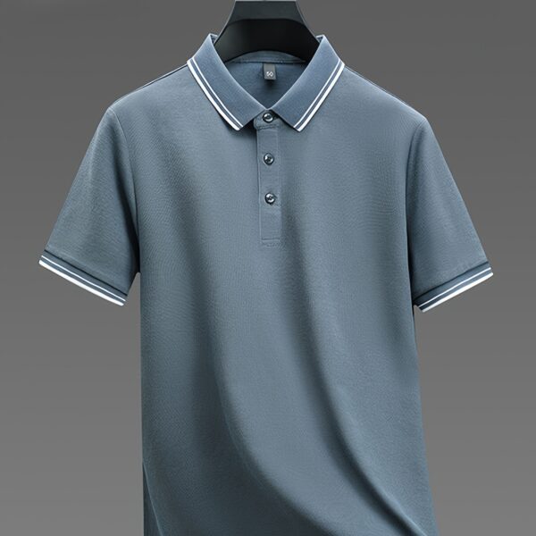 Newness Summer Breeze Men's Summer Button-Front Shirt in breathable, quick-drying fabric, perfect for office, golf, or casual wear.