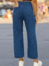 Flattering wide leg jeans in premium denim offering a chic and comfortable fit