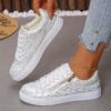 Newness City Chic White Zipper Sneakers Elevate your style with these chic and comfortable white sneakers perfect for any occasion
