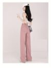 Newness Milan High Waisted Straight Leg Jeans Flattering fit timeless style A model wears the jeans