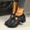 Newness Timeless Chic Vintage Mary Jane Shoes Classic black Mary Janes with a comfortable fit perfect for adding a touch of retro elegance to any outfit