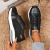 Newness Serengeti Breeze Leopard Print Sneakers Stylish breathable and cushioned sneakers featuring a trendy leopard print