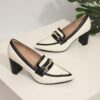 Newness Metropolitan Flair Two Tone Block Heels Chic two tone block heels perfect for elevating any outfit Experience comfort and style