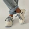 Newness Effortless Style Womens Casual Sneakers Breathable stylish and perfect for all day wear White leather sneakers with a clean design
