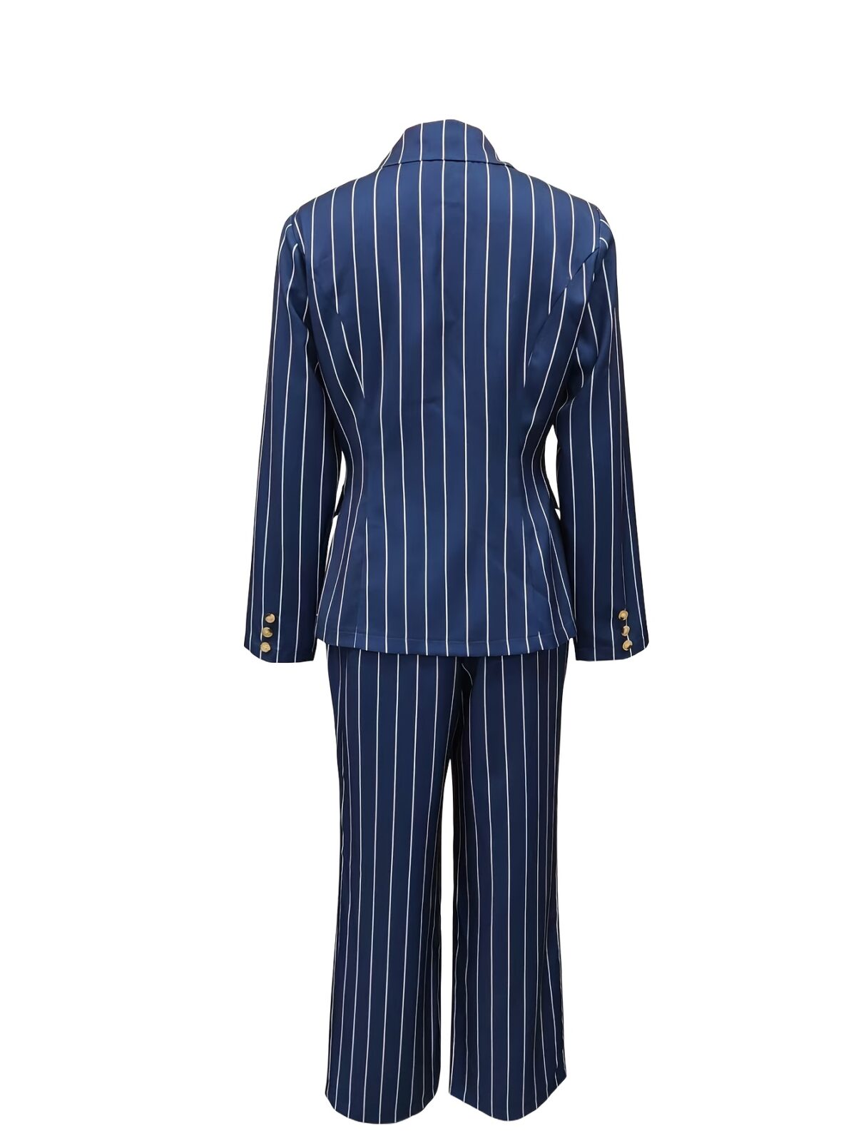 City Chic Womens Elegant Striped Blazer in a timeless striped pattern perfect for business casual or formal wear