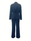 Navy blue womens business blazer Corporate Chic style versatile for office formal events or casual wear