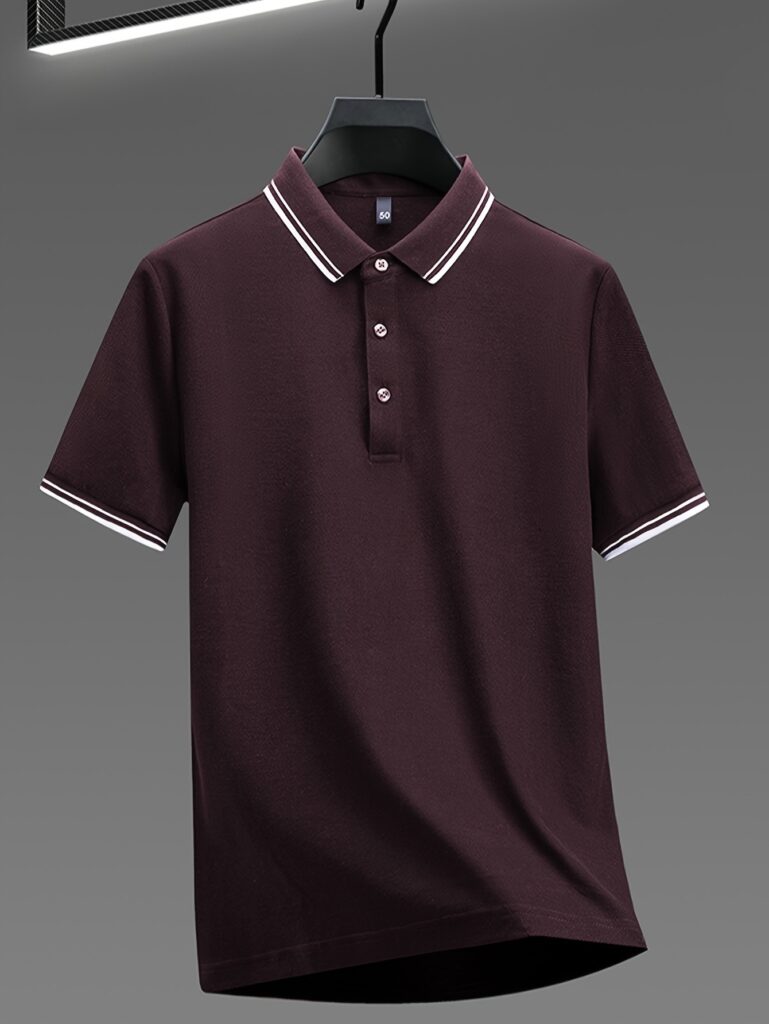 Newness Summer Breeze Men's Summer Button-Front Shirt in breathable, quick-drying fabric, perfect for office, golf, or casual wear.