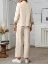 Flattering and versatile womens springautumn suit set in lightweight polyester Perfect for curvy figures ideal for work or weekend wear