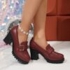 Newness Milan Chunky Block Heels Elevate your style with these comfortable and chic chunky heels perfect for any occasion